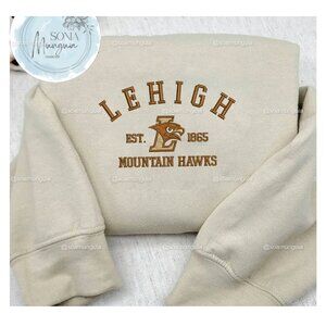 Lehigh Mountain Hawks Embroidered Sweatshirt NCAA shirt est 1865 university